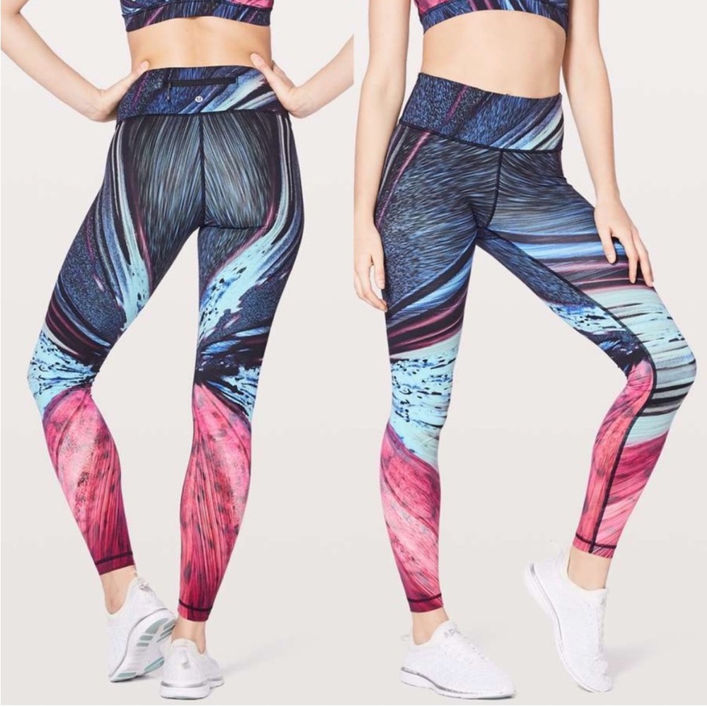 Lululemon speed wunder tight in nulux electrobeam EUC